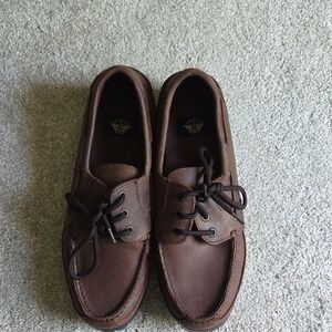 Dockers Men's Dark Brown Leather Boat Shoes